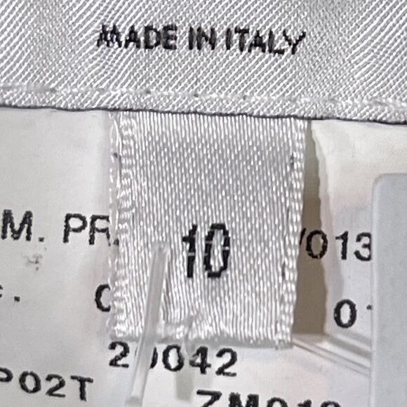 Armani Collezioni Pants Womens 10 Black Wide Leg Wool Trousers Made Italy Office - Picture 6 of 15